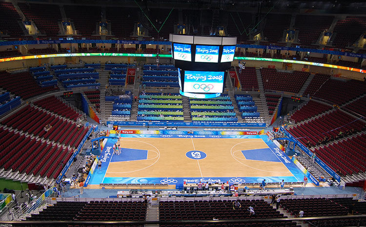 湖北楓木體育木地板圖片